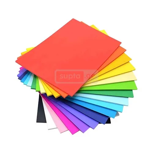 ფერადი თაბახის ფურცლები A4 100ც